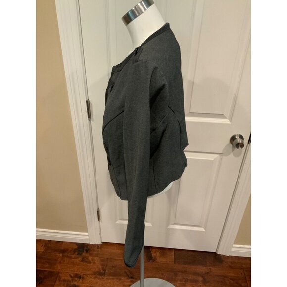 Torrid Gray Cropped Military Jacket, Size 1 (XL) Plus - Picture 5 of 7